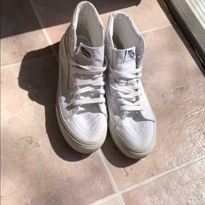 White high top vans